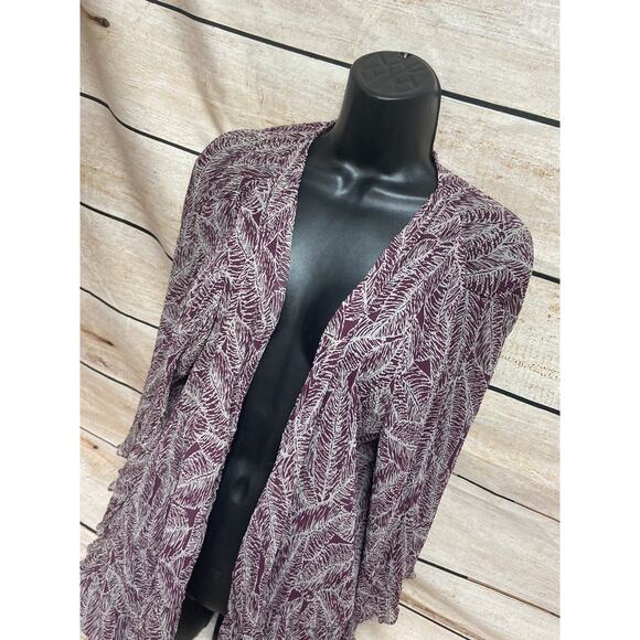 Wishlist Apparel Open Front Duster Cardigan Size S/M Women's New NWT Mauve Sheer - Picture 4 of 10